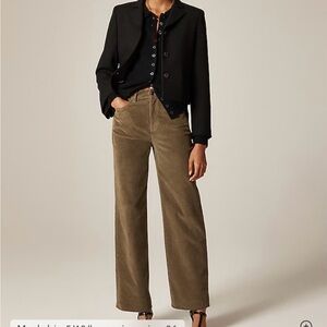 J. Crew Slim Wide Leg Corduroy Pants